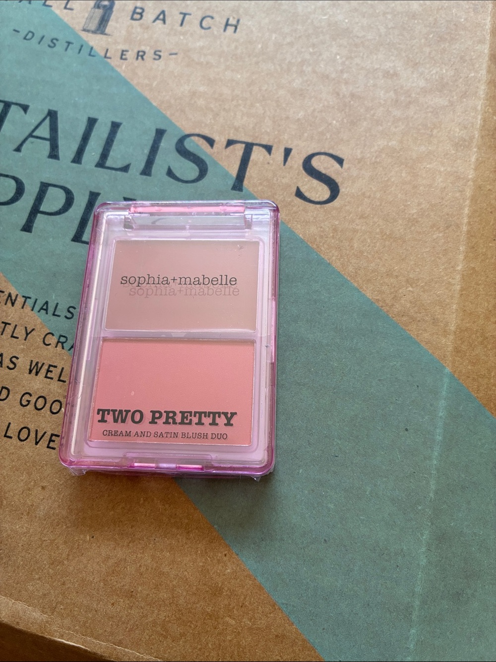 Sophia + Mabelle Two Pretty Cream and Satin Blush Duo in strawberry sorbet 6g